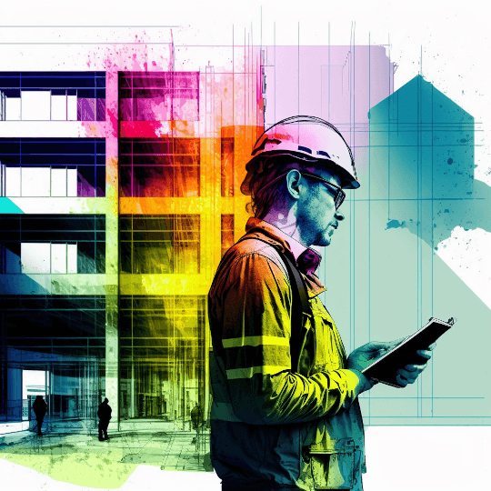 Tenant in-front of a Building