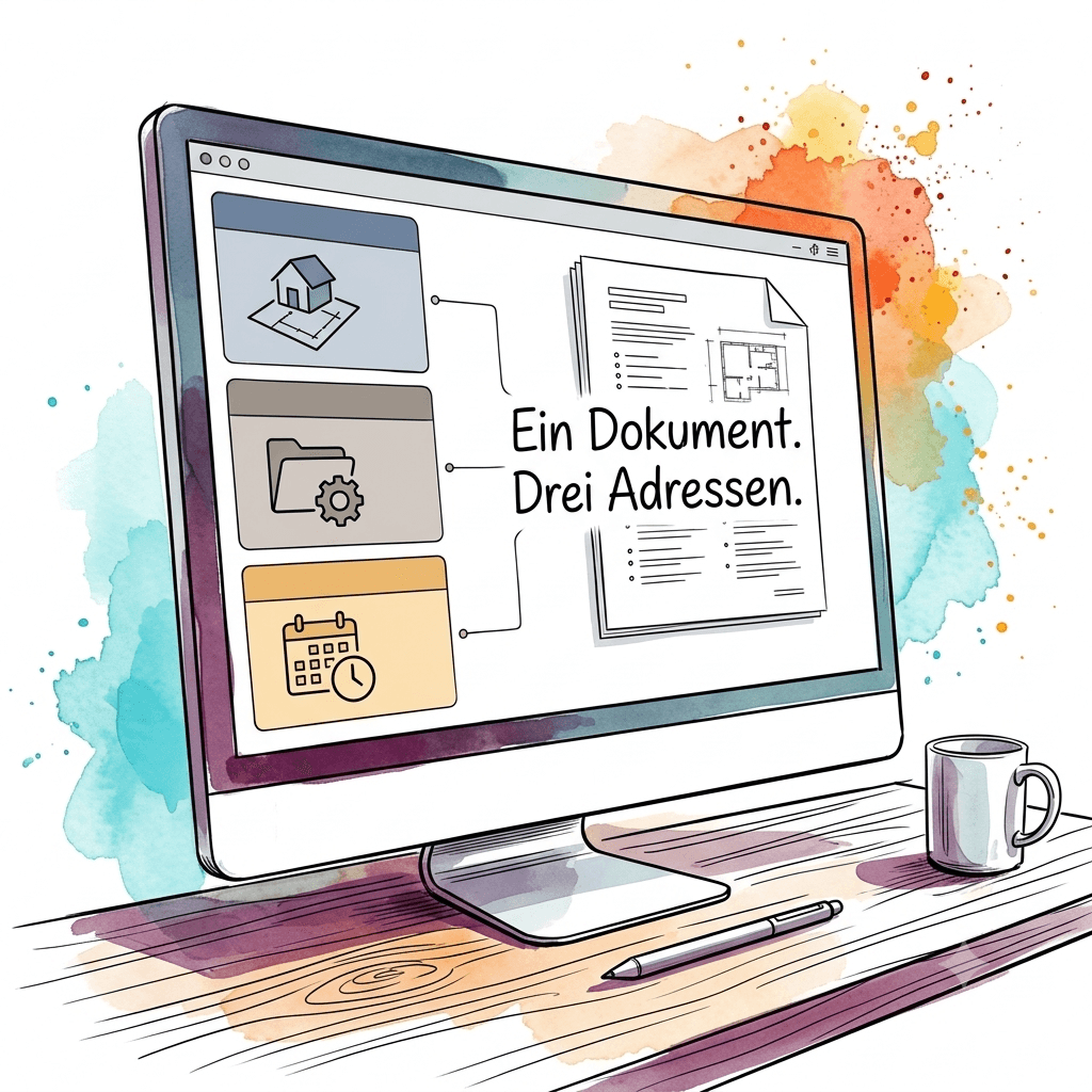 Ein Dokument, drei Adressen — warum strukturierte Ablage mehr ist als ein gutes Ordnersystem