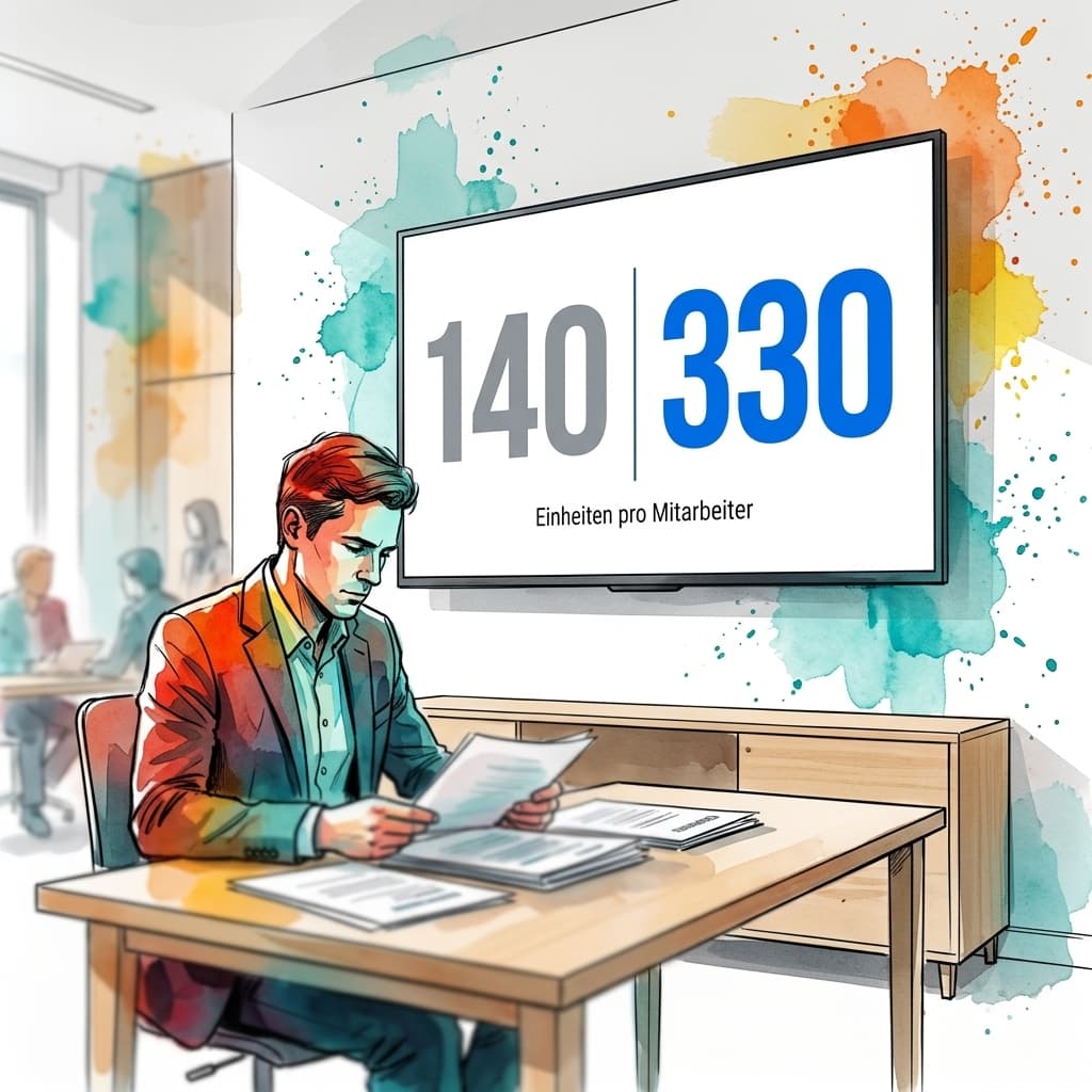 140 oder 330 Einheiten pro Mitarbeiter — warum der Unterschied kein Zufall ist