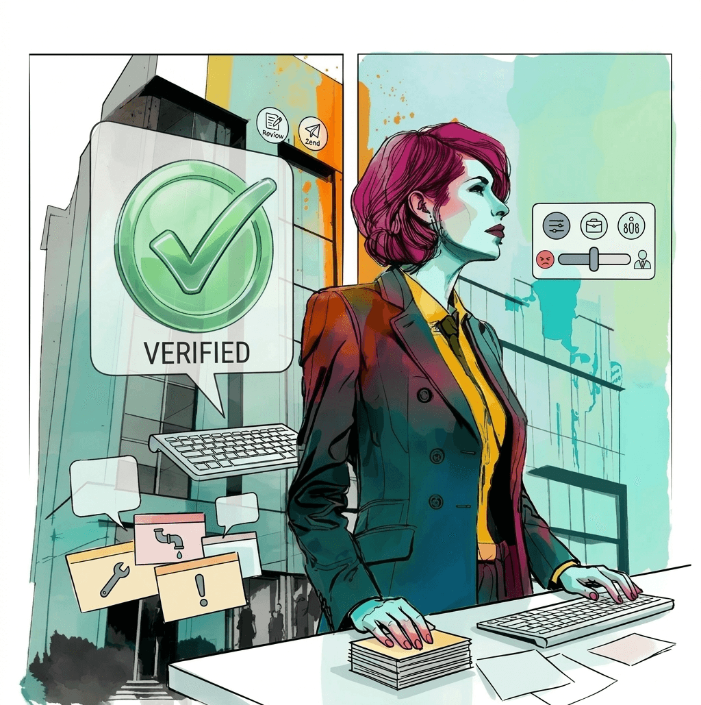 Property Manager using Units-Master Werner to proof E-Mail