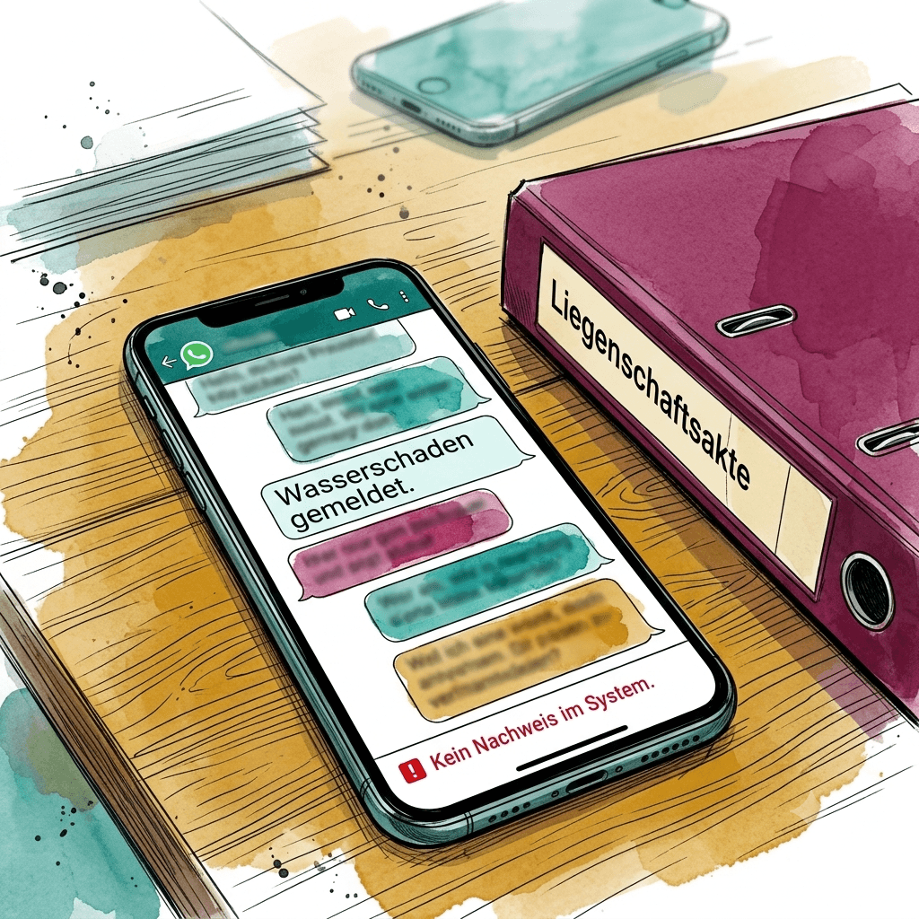 WhatsApp ist kein Archiv — was Hausverwaltungen im Streitfall wirklich brauchen